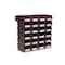 Triton Products Wall Storage Unit W/ (24) 7-3/8" L x 4-1/8" W x 3" H Brown Bins & Wall Mount Rails 3-220BRWS - alternate 1